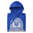 Zoomed-in view of Cypress Creek High School Cougars Royal Blue Premium Unisex Hoodie 212