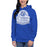 Woman wearing Cypress Creek High School Cougars Royal Blue Premium Unisex Hoodie 215