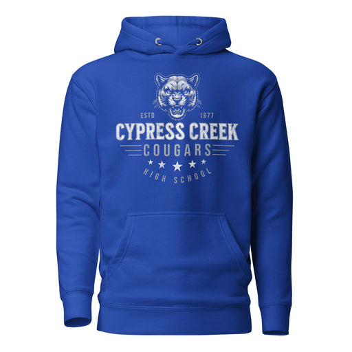 Cypress Creek High School Cougars Royal Blue Premium Unisex Hoodie 217