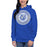 Woman wearing Cypress Creek High School Cougars Royal Blue Premium Unisex Hoodie 218