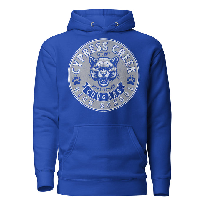 Cypress Creek High School Cougars Royal Blue Premium Unisex Hoodie 219