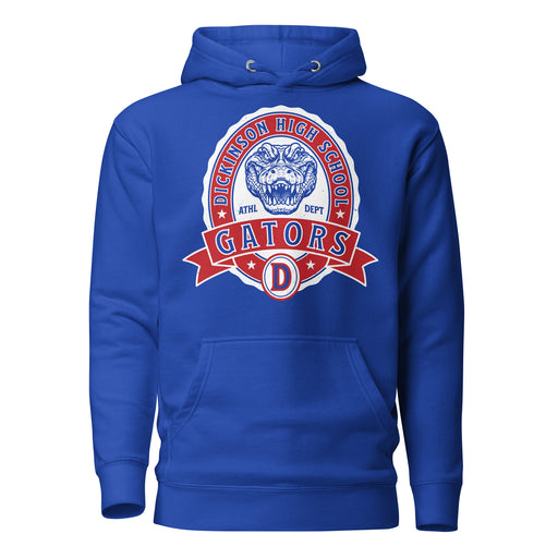 Dickinson High School Gators Royal Blue Premium Unisex Hoodie 212