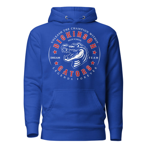 Dickinson High School Gators Royal Blue Premium Unisex Hoodie 214