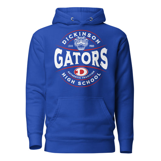 Dickinson High School Gators Royal Blue Premium Unisex Hoodie 218