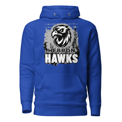 Hebron High School Hawks Royal Blue Premium Unisex Hoodie 202