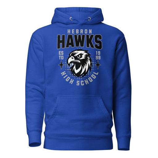 Hebron High School Hawks Royal Blue Premium Unisex Hoodie 204