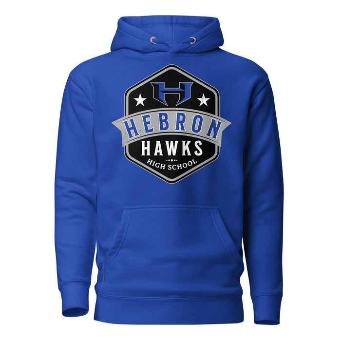 Hebron High School Hawks Royal Blue Premium Unisex Hoodie 209