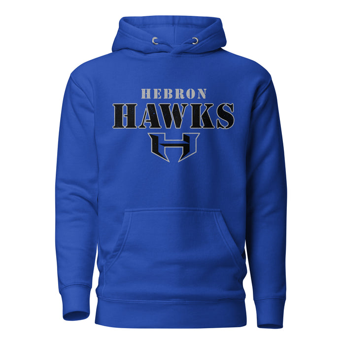 Hebron High School Hawks Royal Blue Premium Unisex Hoodie 222