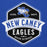 Close-up view of New Caney High School Eagles Royal Blue Premium Unisex Hoodie 209