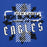 Close-up view of New Caney High School Eagles Royal Blue Premium Unisex Hoodie 210