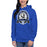 Woman wearing New Caney High School Eagles Royal Blue Premium Unisex Hoodie 212