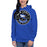 Woman wearing New Caney High School Eagles Royal Blue Premium Unisex Hoodie 215