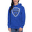 Woman wearing New Caney High School Eagles Royal Blue Premium Unisex Hoodie 225