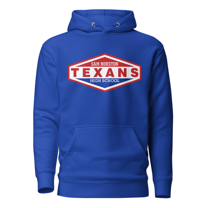 Sam Houston High School Texans Royal Blue Premium Unisex Hoodie 009