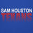 Close-up view of Sam Houston High School Texans Royal Blue Premium Unisex Hoodie 024