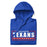 Neatly folded Sam Houston High School Texans Royal Blue Premium Unisex Hoodie 049