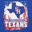 Close-up view of Sam Houston High School Texans Royal Blue Premium Unisex Hoodie 202