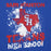 Close-up view of Sam Houston High School Texans Royal Blue Premium Unisex Hoodie 205