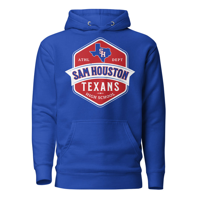 Sam Houston High School Texans Royal Blue Premium Unisex Hoodie 209