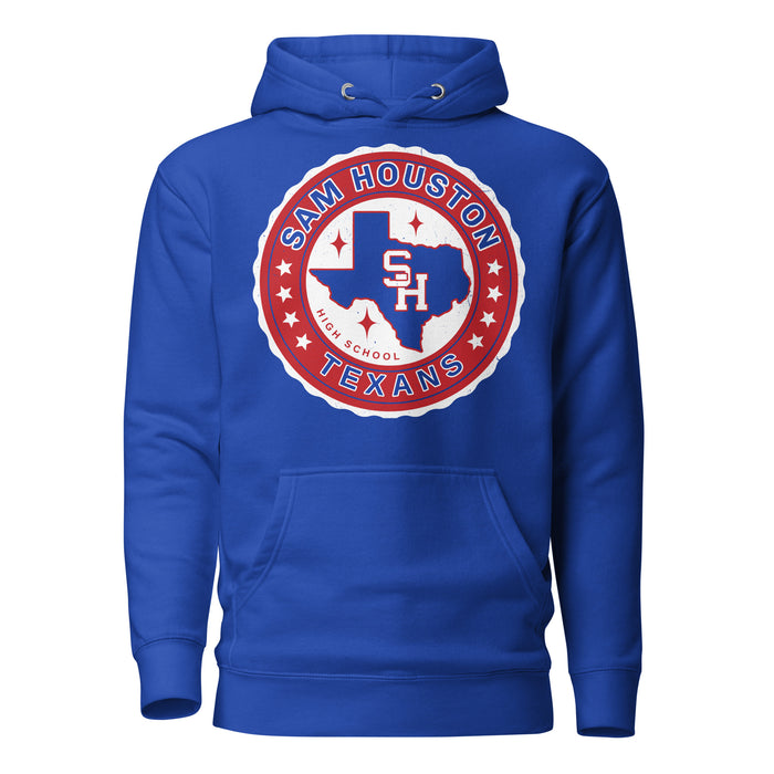 Sam Houston High School Texans Royal Blue Premium Unisex Hoodie 216