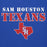 Close-up view of Sam Houston High School Texans Royal Blue Premium Unisex Hoodie 222