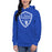 Woman wearing St. Frederick High School Warriors Royal Blue Premium Unisex Hoodie 225