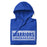 Neatly folded view of St. Frederick High School Warriors Royal Blue Premium Unisex Hoodie 049