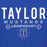 Close-up view of Taylor High School Mustangs Royal Blue Premium Unisex Hoodie 003