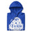 Neatly folded view of Taylor High School Mustangs Royal Blue Premium Unisex Hoodie 219