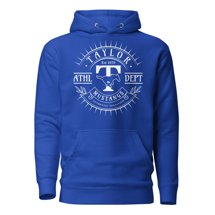 Taylor High School Mustangs Royal Blue Premium Unisex Hoodie 201