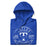 Neatly folded view of Taylor High School Mustangs Royal Blue Premium Unisex Hoodie 201