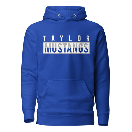 Taylor High School Mustangs Royal Blue Premium Unisex Hoodie 031