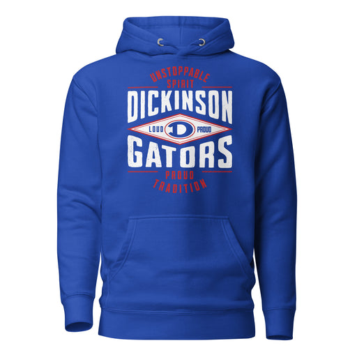 Dickinson High School Gators Royal Blue Premium Unisex Hoodie 210