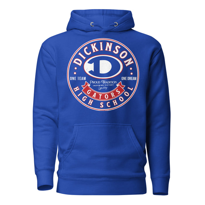 Dickinson High School Gators Royal Blue Premium Unisex Hoodie 215