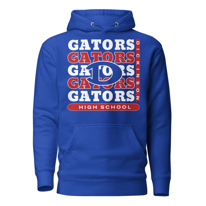 Dickinson High School Gators Royal Blue Premium Unisex Hoodie 235