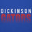 Close-up view of Dickinson High School Gators Royal Blue Premium Unisex Hoodie 024