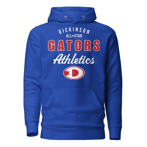 Dickinson High School Gators Royal Blue Premium Unisex Hoodie 034