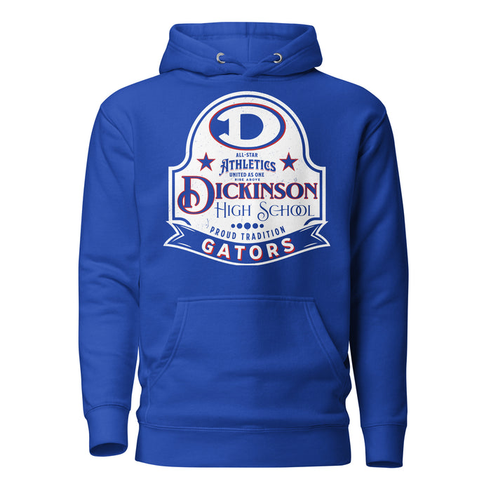 Dickinson High School Gators Royal Blue Premium Unisex Hoodie 219