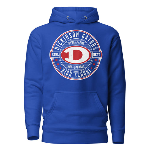 Dickinson High School Gators Royal Blue Premium Unisex Hoodie 224