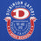 Close-up view of Dickinson High School Gators Royal Blue Premium Unisex Hoodie 229