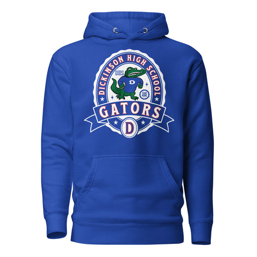 Dickinson High School Gators Royal Blue Premium Unisex Hoodie 040