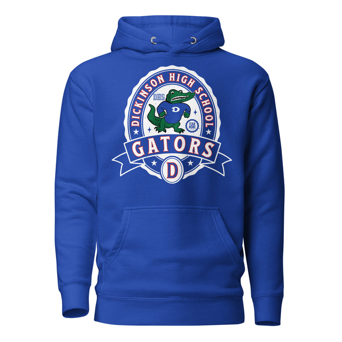 Dickinson High School Gators Royal Blue Premium Unisex Hoodie 040