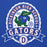 Close-up view of Dickinson High School Gators Royal Blue Premium Unisex Hoodie 040