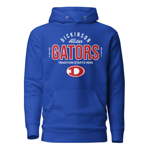 Dickinson High School Gators Royal Blue Premium Unisex Hoodie 040