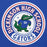 Close-up view of Dickinson High School Gators Royal Blue Premium Unisex Hoodie 220