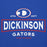 Close-up view of Dickinson High School Gators Royal Blue Premium Unisex Hoodie 202
