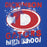 Close-up view of Dickinson High School Gators Royal Blue Premium Unisex Hoodie 205