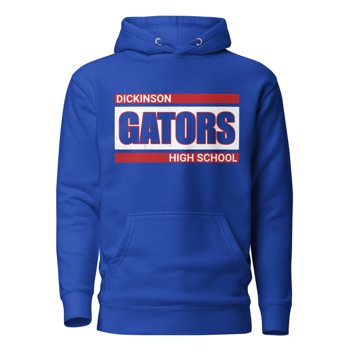 Dickinson High School Gators Royal Blue Premium Unisex Hoodie 098