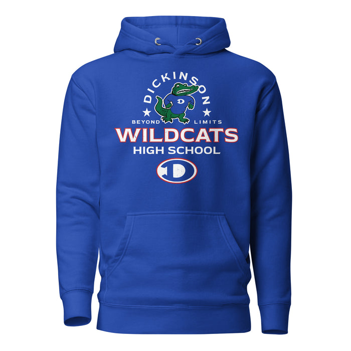 Dickinson High School Gators Royal Blue Premium Unisex Hoodie 222