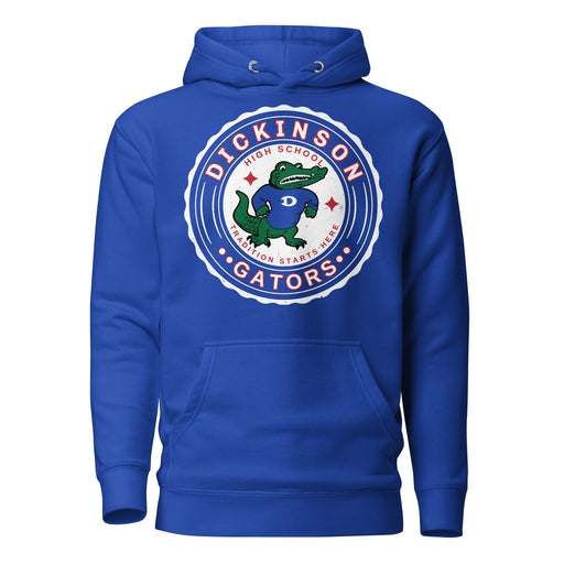 Dickinson High School Gators Royal Blue Premium Unisex Hoodie 216